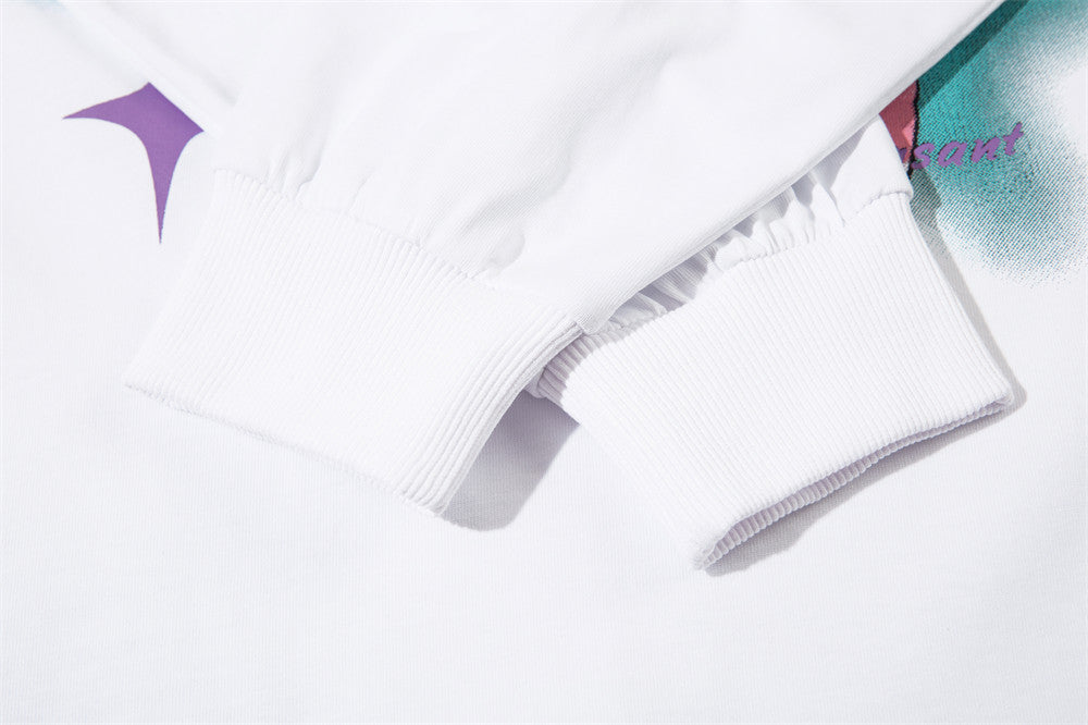 Men's Cartoon Anime Print Long Sleeve T-shirt — detail