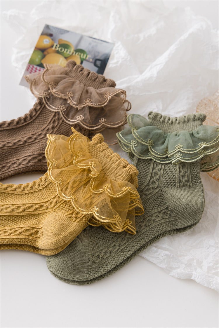 Lolita Style Socks Girls Lace | Magic Stories