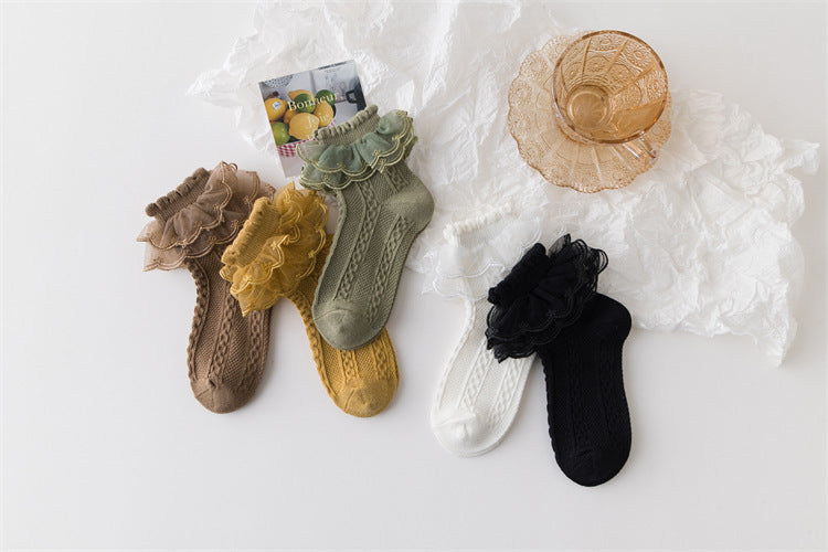 Lolita Style Socks Girls Lace | Magic Stories