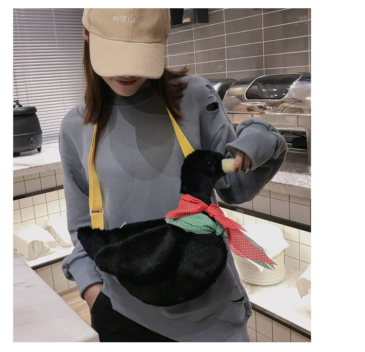 Plush duck shoulder bag | Magic Stories