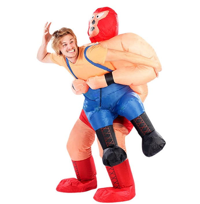 Trump on a Chair Inflatable Costume — detail