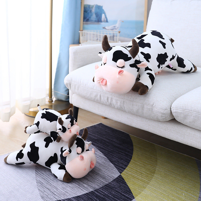 Cow plush pillow — scale reference