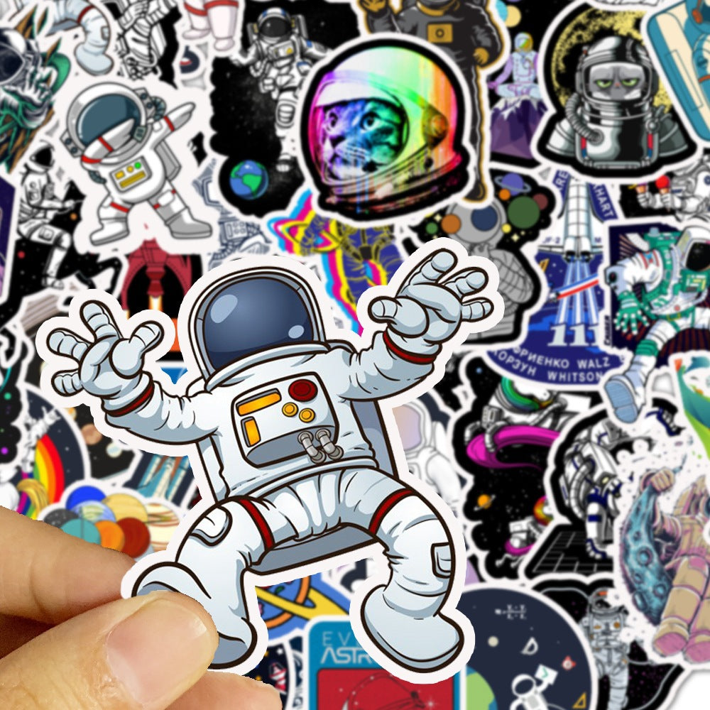 Cosmic space cartoon anime stickers — packaging