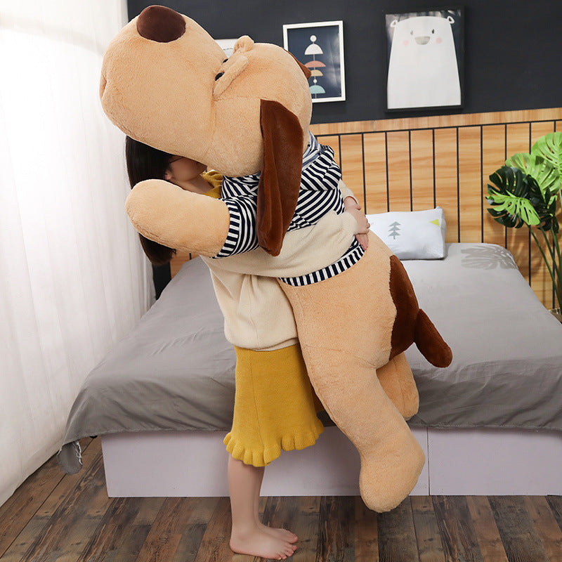 Plush toy dog — scale reference