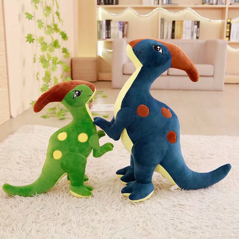 Dinosaur plush toy — side view