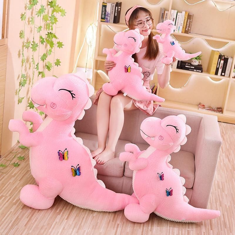 Butterfly dinosaur plush toy — scale reference
