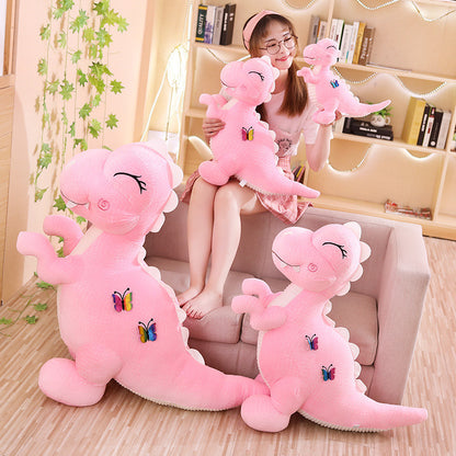 Butterfly dinosaur plush toy — scale reference