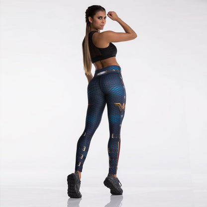 New Anime Printed Leggings — back view