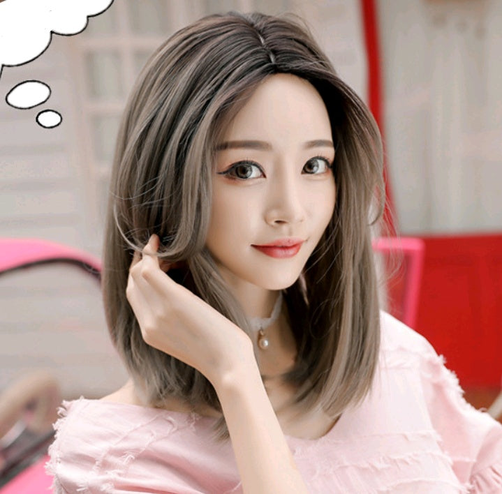 Long Straight Hair Wig — side view