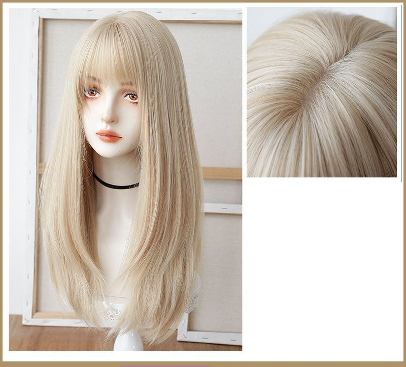 Wig Female Long Hair Summer Lolita — in use