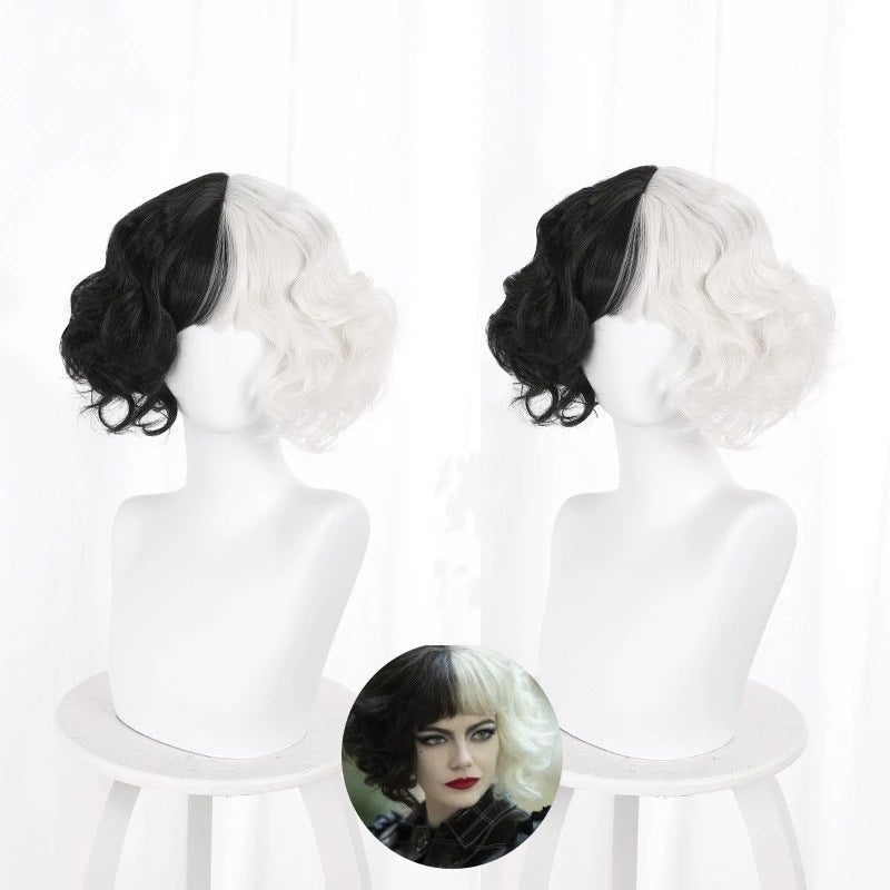 Black And White Witch Center Point Bangs Cos | Magic Stories