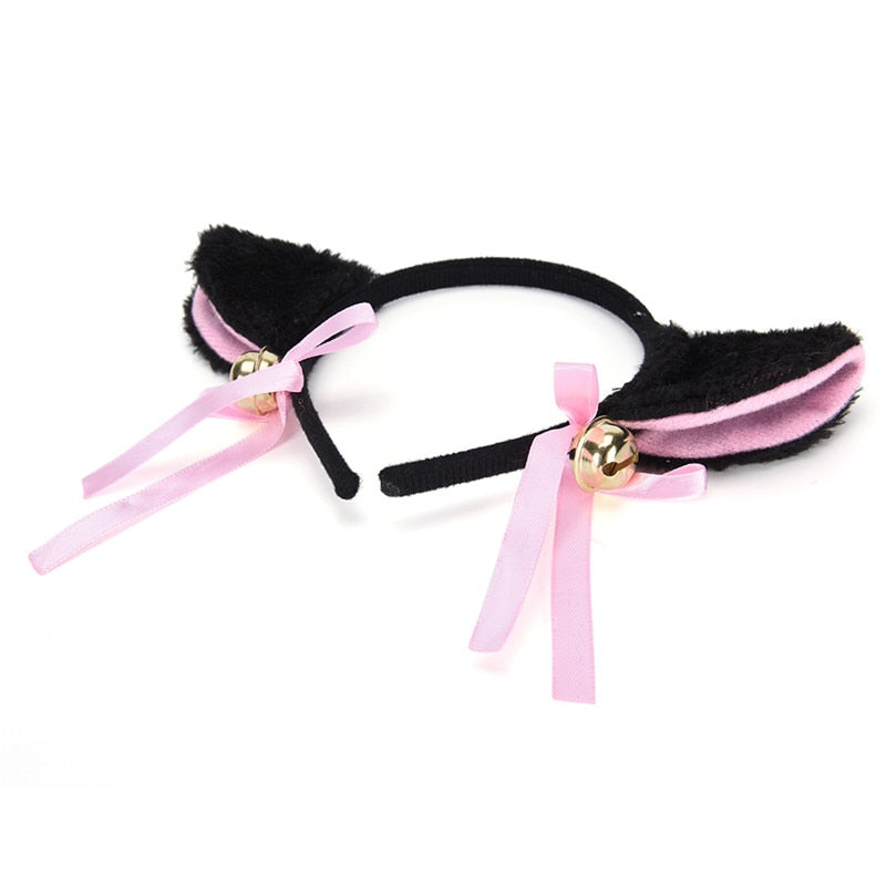 Plush cat ears headband Bells anime show | Magic Stories
