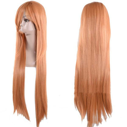 Anime wig, long straight hair — detail