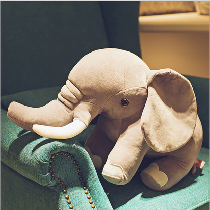 Elephant plush toy — back view