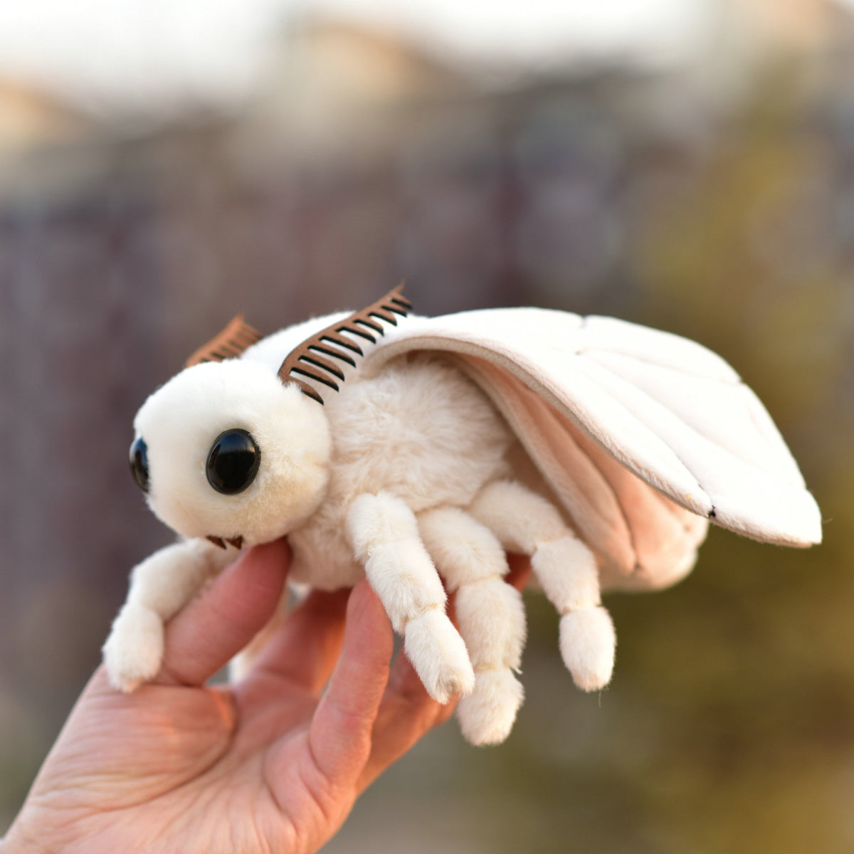 White Moth Plush Toy Stuffed Insect | Magic Stories