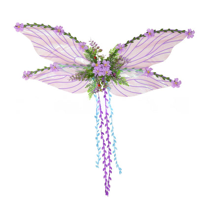 Green Cicada Wings Elf Costume For Halloween And Christmas — detail