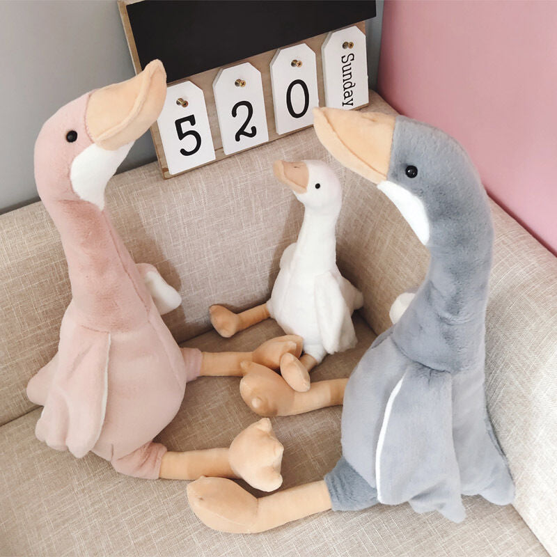 Sleeping Pillow Big Goose Doll Plush Toy | Magic Stories