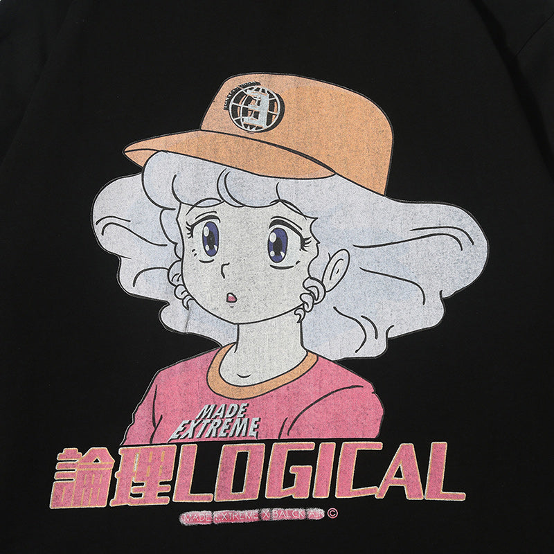 Anime character girl printed T-shirt | Magic Stories