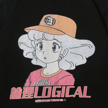 Anime character girl printed T-shirt | Magic Stories