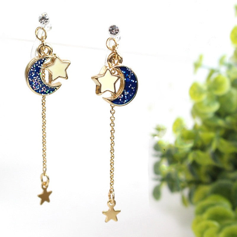 Sailor Moon Cosplay Accessory Duo — Usagi Headband + 25th Anniversary Earrings — back view