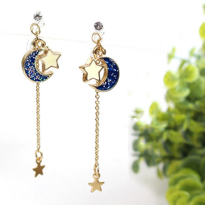 Sailor Moon Cosplay Accessory Duo — Usagi Headband + 25th Anniversary Earrings — back view
