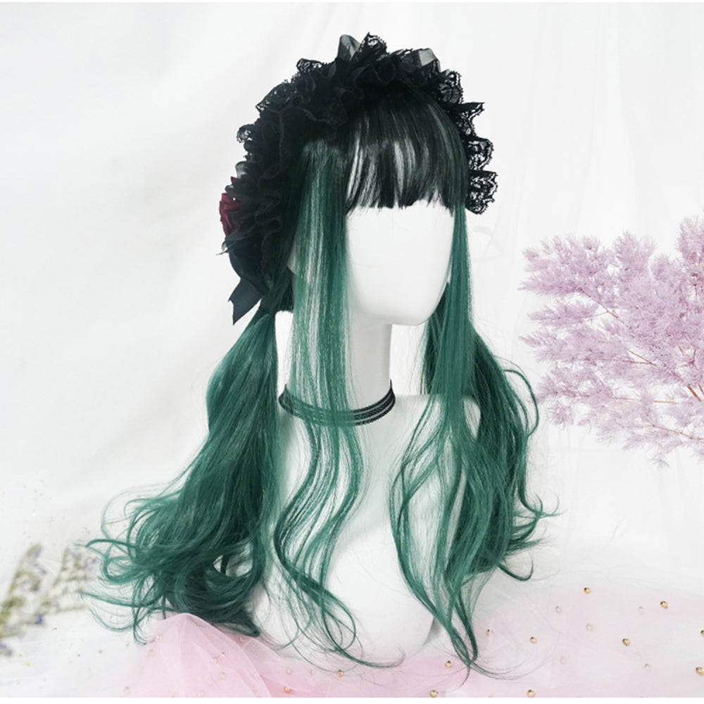 Soft girl girl Mori Lolita wig — detail