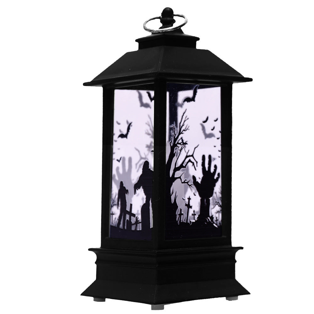Halloween Pumpkin Lamp Decoration — scale reference