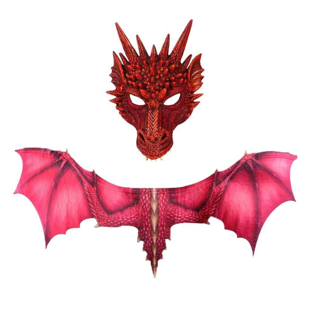 3D Dragon Wings Masks Cosplay Costume Wings Prop Decor — packaging