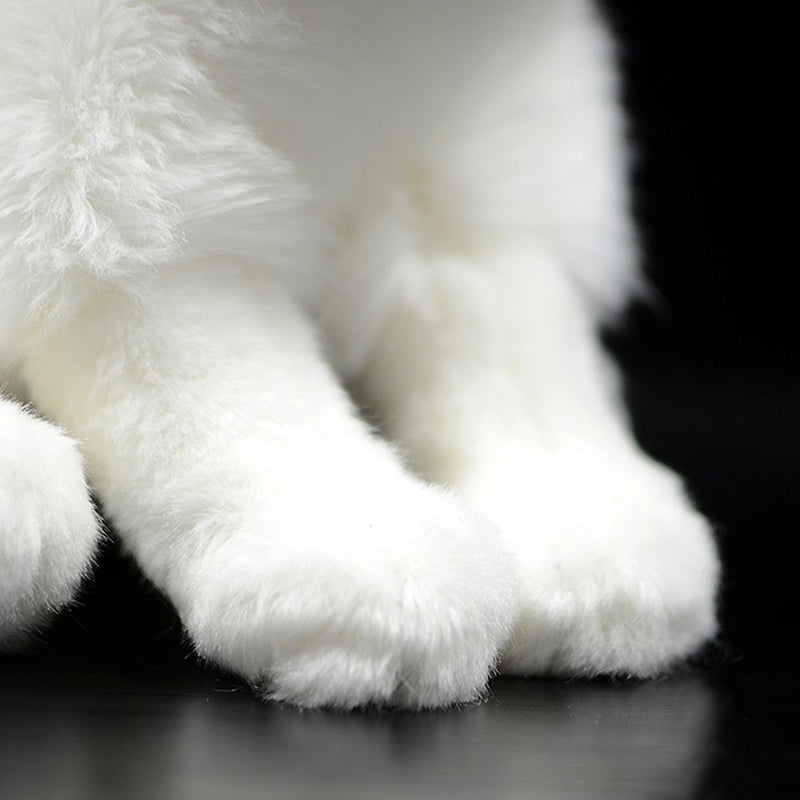 Arctic fox plush doll — side view