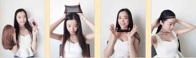 Morticia Addams Wednesday Addams Cosplay Wig — scale reference