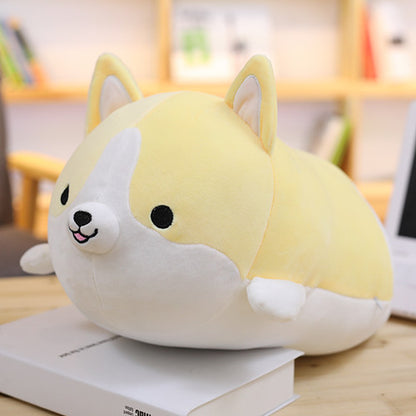 Cute Corgi Dog Plush Toy Stuffed Soft Animal Cartoon Pillow Lovely Christmas Gift for Kids Kawaii Valentine — back view