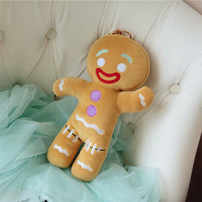Cartoon anime cookie man plush toy — detail