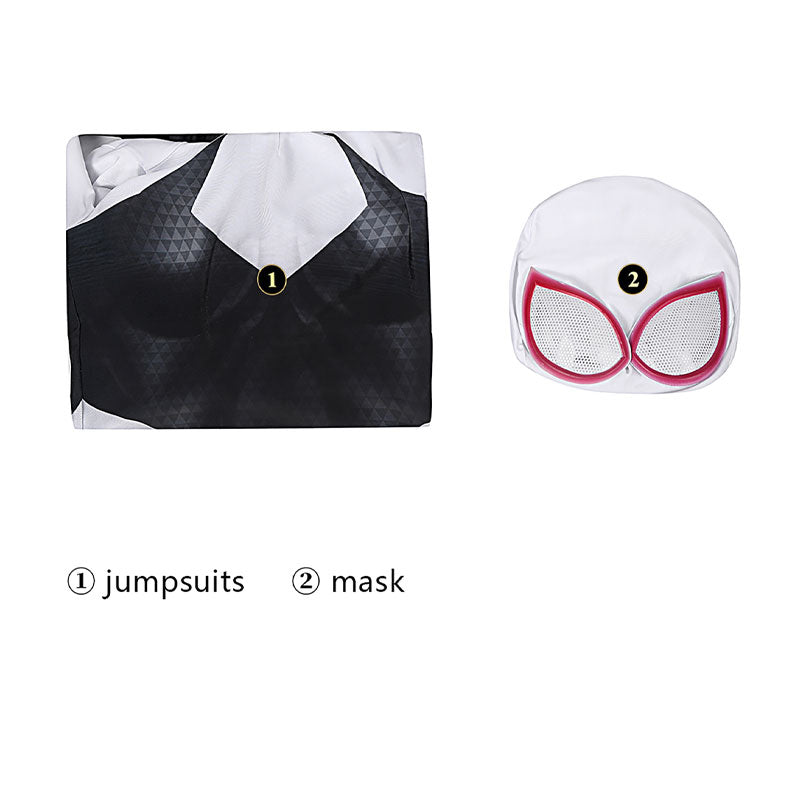 Spider-Woman Gwen Stacy Jumpsuit Cosplay Costume — scale reference