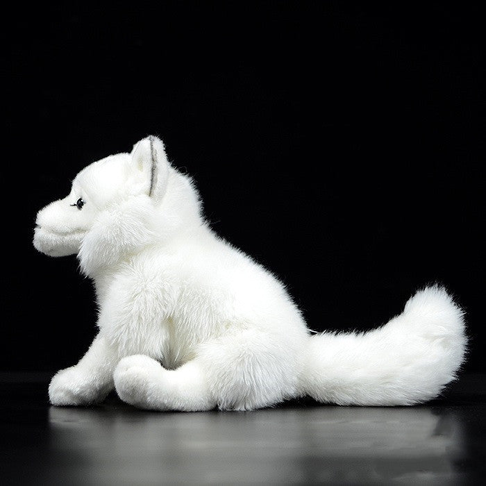 Simulation White Fox Arctic Fox Doll Plush | Magic Stories