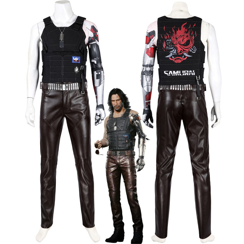 Cyberpunk 2077 Johnny Silverhand Cosplay Costume