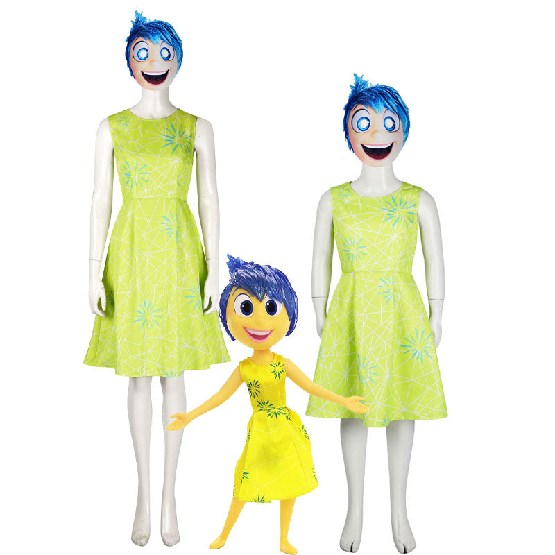 Disney & Pixar Animation Cosplay Duo — Inside Out 2 Joy + Zootopia Flash Slothmore