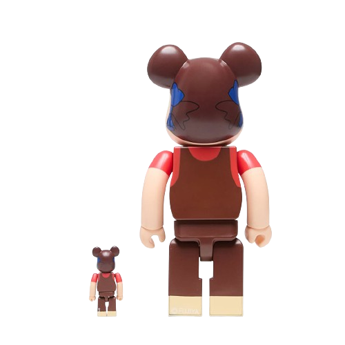 400% + 100% Bearbrick Pekochan Chocolate Milky