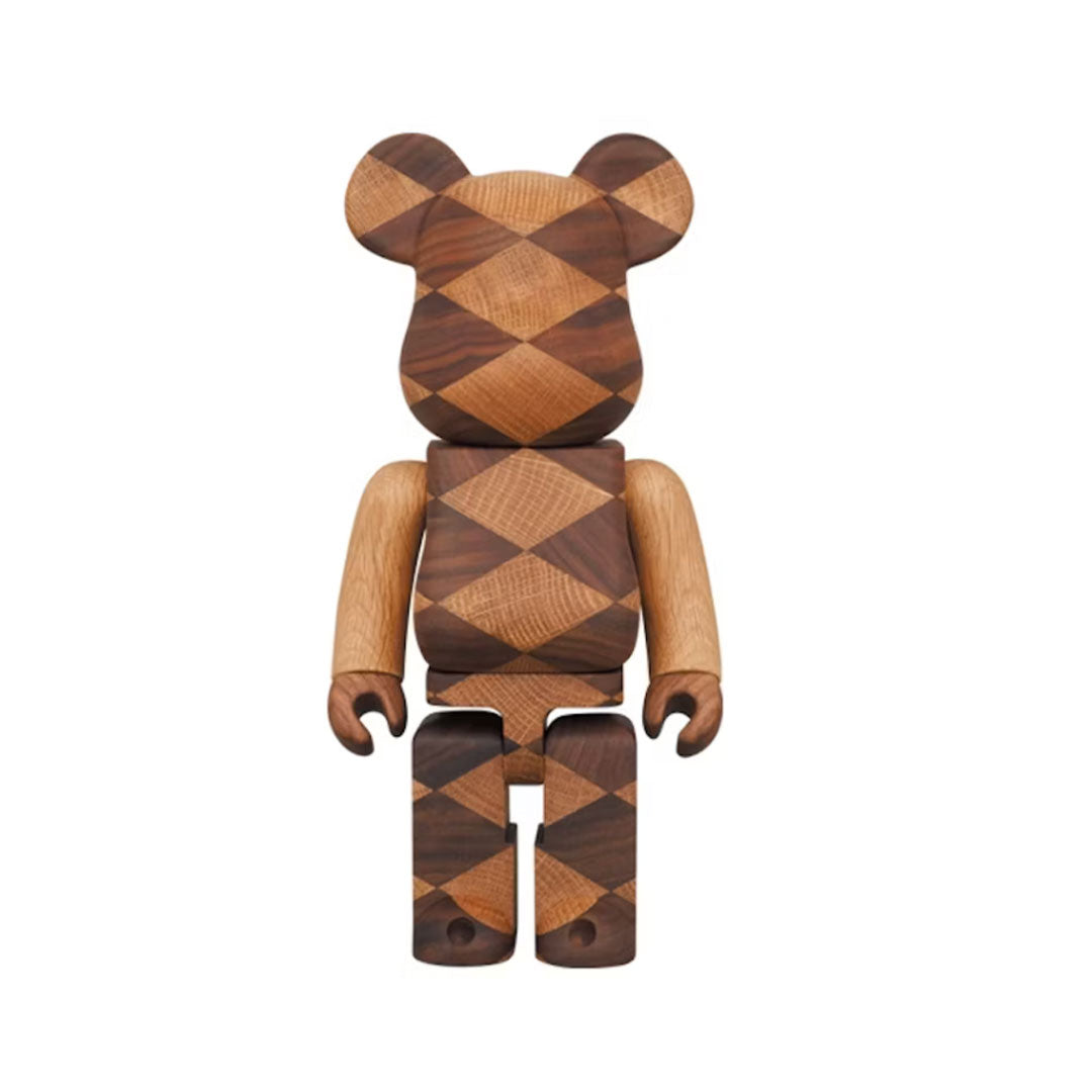 400% Bearbrick Karimoku Woven 2