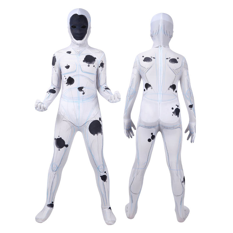 Spider-Verse Kids Duo Cosplay Set — Spider-Man 2099 Miguel O'Hara + The Spot — back view