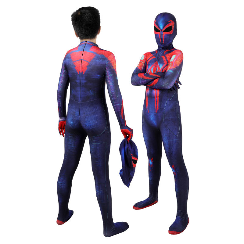 Spider-Man: Across The Spider-Verse Spider-Man 2099 Miguel O'Hara Children Jumpsuit Cosplay Costumes - Magic Stories