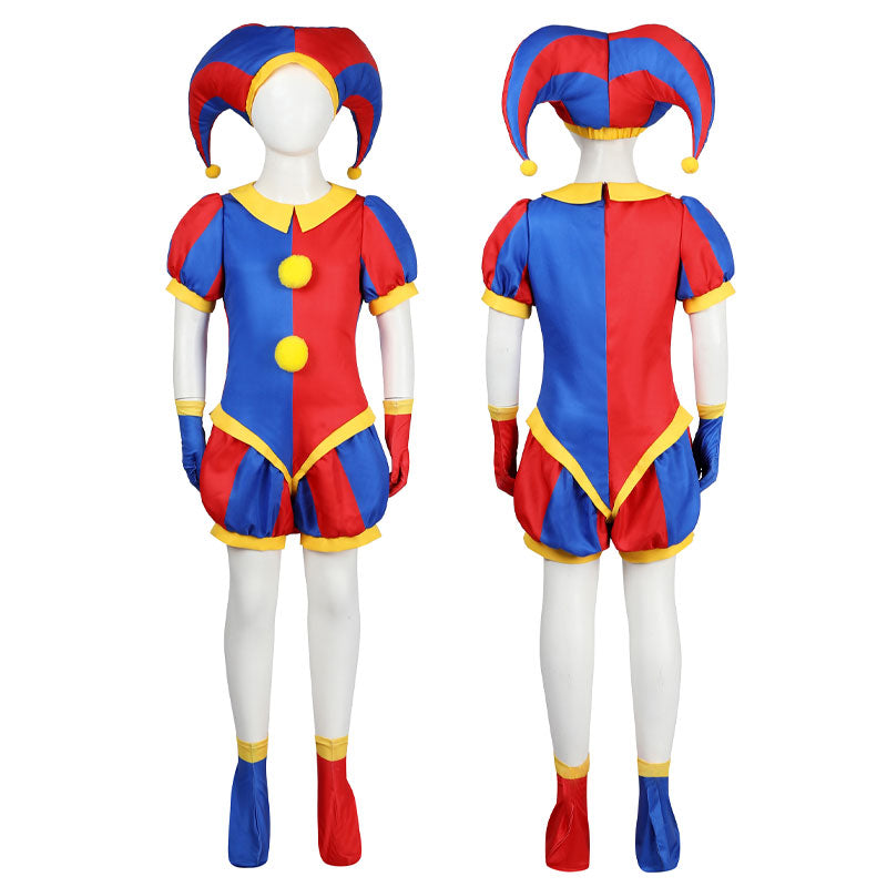 The Amazing Digital Circus Pomni Kids Cosplay Costume