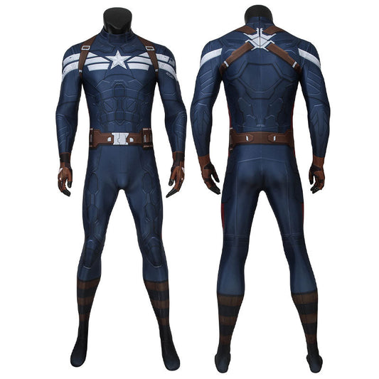 Captain America: The Winter Soldier Steve Rogers Jumpsuit Cosplay Costumes - Magic Stories