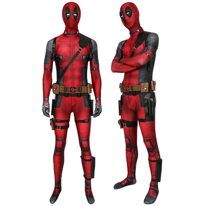 Deadpool 3 Wade Wilson Jumpsuit Cosplay Costumes With Props - Magic Stories