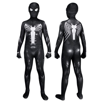 Marvel's Spiderman 2 Venom Black Suit Kids Jumpsuits Cosplay Costume - Magic Stories