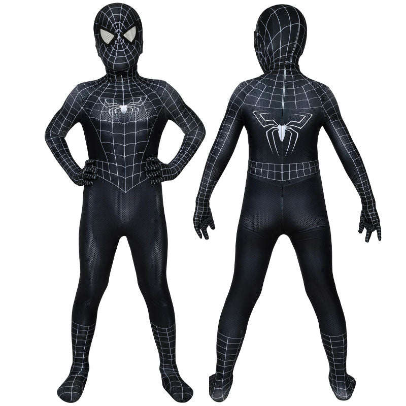 Spider-Man Kids Duo Cosplay Set — Peter Parker (Amazing Spider-Man) + Venom — back view
