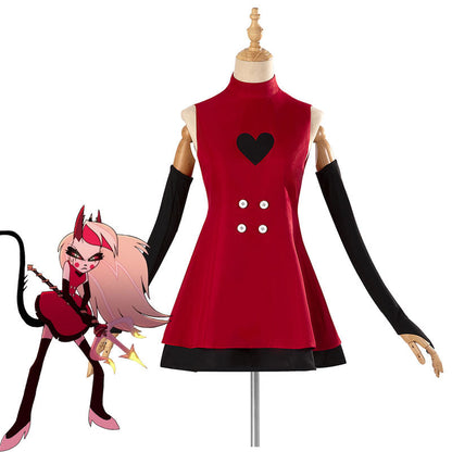 Hazbin Hotel Duo Cosplay Set — Alastor + Charlie Morningstar — back view