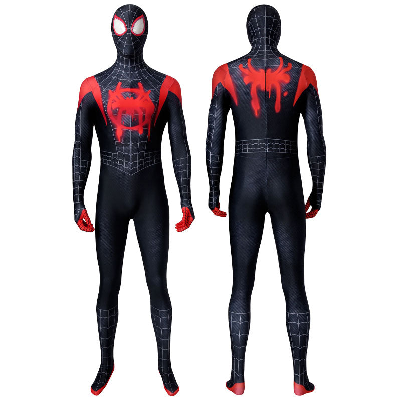 Spider-Man Cosplay Duo — Venom + Into the Spider-Verse Miles Morales — back view
