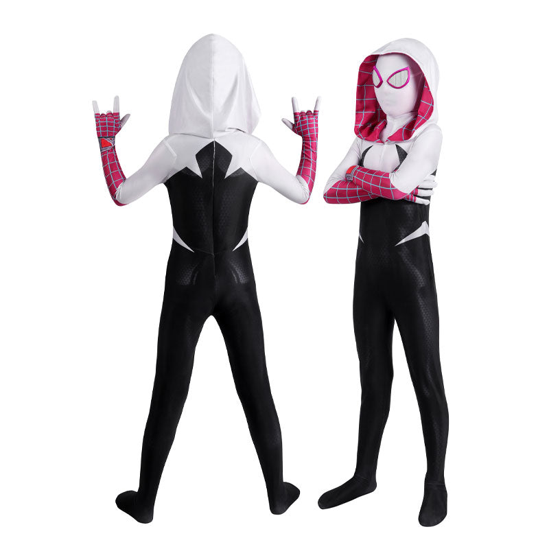 Spider-Verse Kids Duo Cosplay Set — Miles Morales + Gwen Stacy — back view
