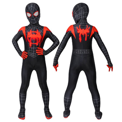 Spider-Man: Into the Spider-Verse Miles Morales Kids Jumpsuit Cosplay Costumes - Magic Stories