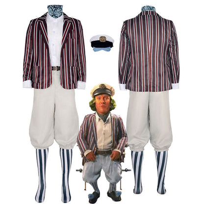 Movie Comedy Icons Cosplay Duo — Wonka Oompa Loompa + The Mask Stanley Ipkiss